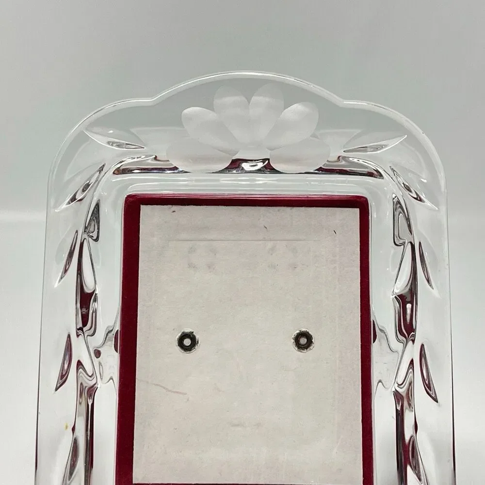 Princess House Crystal #824 Romance Lead Crystal Small Standing Picture Frame